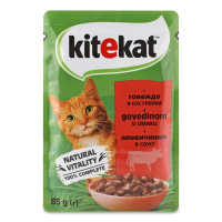 KITEKAT пауч з Ялович. в соусі 28*85г KITEKAT пауч з Ялович. в соусі 28*85г