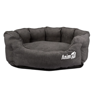 Лежак AnimAll Royal S сірий (48x42x20 см) з мікрофібри для собак Лежак AnimAll Royal S сірий (48x42x20 см) з мікрофібри для собак
