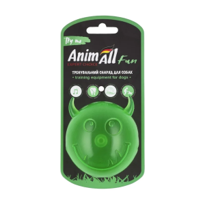 AnimAll Fun м'яч чортик з пищалкою 75 мм зелений AnimAll Fun м'яч чортик з пищалкою 75 мм зелений