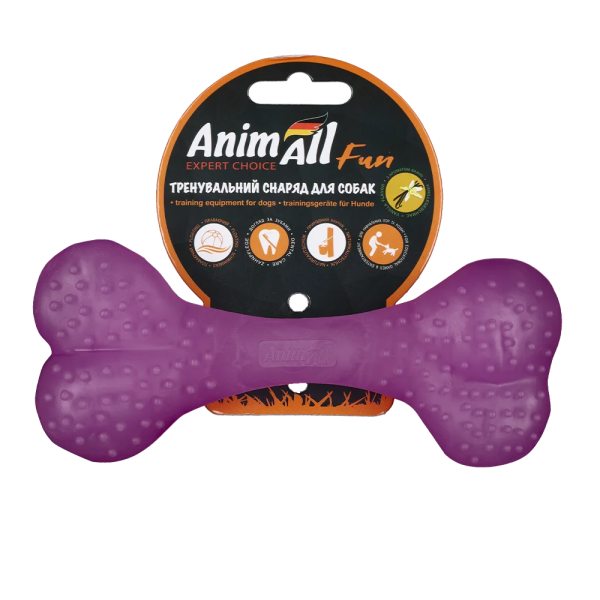 AnimAll Фан 88124 кістка 15 см фіолетова