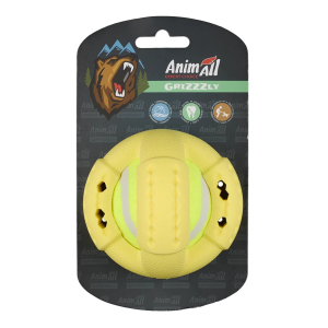 Іграшка для собак AnimAll GrizZzly Тенісний м'яч жовтий S 9,2 см
