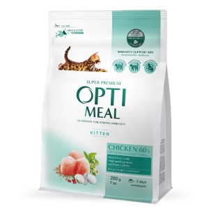Opt Пакет кот. для кошенят курка 6x0.2 кг Opt Пакет кот. для кошенят курка 6x0.2 кг