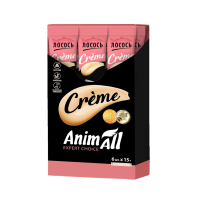 AnimAll Crème для котів зі смаком лосося, 6x15 г, супер преміум, додатковий корм