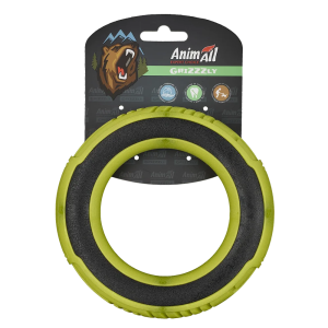 Іграшка AnimAll GrizZzly Супер-кільце кросфіт для собак зелена S 15х15х2,2 см