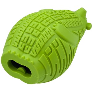 Іграшка для собак AnimAll GrizZzly Ведмідь зелений 10,1×6,6×6,6 см з отвором для корму жувальна інтерактивна