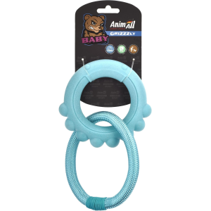 Іграшка для цуценят AnimAll GrizZzly Baby Восьминіг з канатом м’ятна 13,5×12,8×2,6 см TPR + cotton Іграшка для цуценят AnimAll GrizZzly Baby Восьминіг з канатом м’ятна 13,5×12,8×2,6 см TPR + cotton