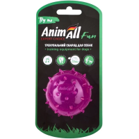 AnimAll Fun м'яч шипований з пищалкою 65 мм фіолетовий AnimAll Fun м'яч шипований з пищалкою 65 мм фіолетовий