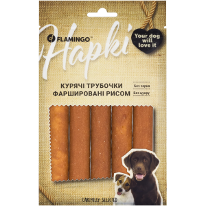 Flamingo Курячі трубочки фаршировані рисом для собак 75 GR