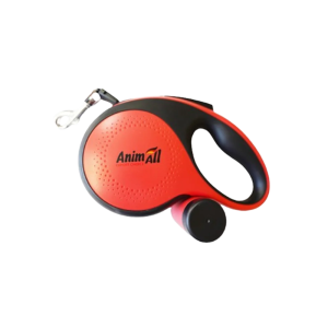 AnimAll рулетка-повідець з диспенсером XL до 50 кг/8 метрів червона, MS7016-B, (Х/24/Х) AnimAll рулетка-повідець з диспенсером XL до 50 кг/8 метрів червона, MS7016-B, (Х/24/Х)