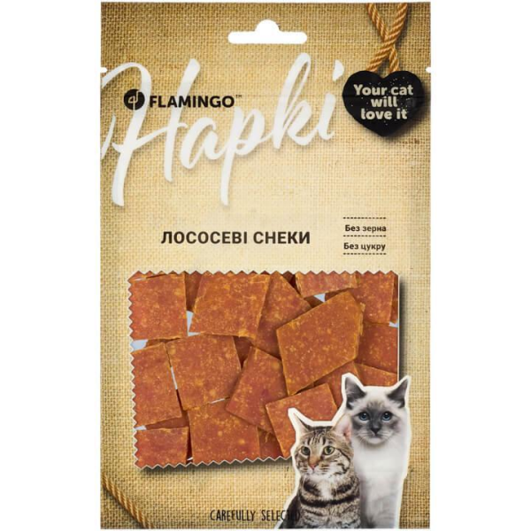 Flamingo Лососеві снеки для котів 50 GR