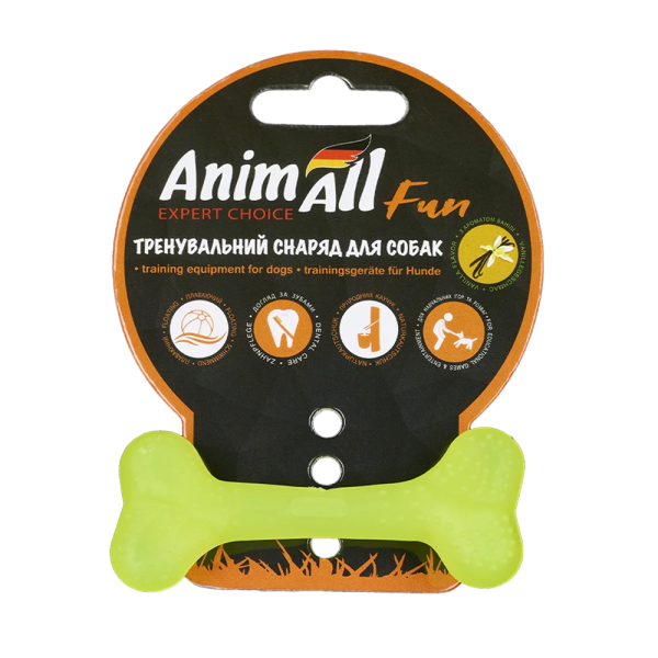 AnimAll Фан 88101 Кістка 8 см жовта