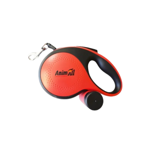 AnimAll рулетка-повідець з диспенсером М до 30 кг/5 метрів червона, MS7016-B, (Х/24/Х) AnimAll рулетка-повідець з диспенсером М до 30 кг/5 метрів червона, MS7016-B, (Х/24/Х)