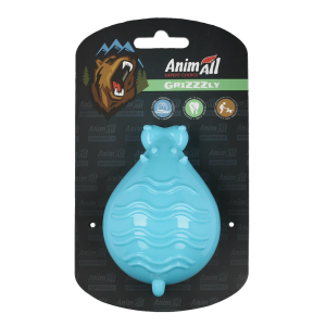 Іграшка для собак AnimAll GrizZzly Бегемот синій 10×7×7,2 см з пискалкою TPR плаваюча