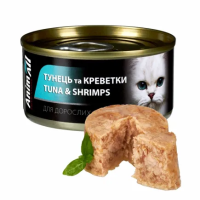 АнімАлл вологий корм Пауч для котів Тунець з куркою, 80г АнімАлл вологий корм Пауч для котів Тунець з куркою, 80г