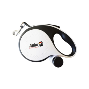 AnimAll рулетка-повідець з диспенсером М до 30 кг/5 метрів біла, MS7016-B, (Х/24/Х) AnimAll рулетка-повідець з диспенсером М до 30 кг/5 метрів біла, MS7016-B, (Х/24/Х)