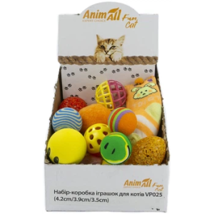 AnimAll Фан VP025 набір-коробка іграшек для котів- 30 од. AnimAll Фан VP025 набір-коробка іграшек для котів- 30 од.