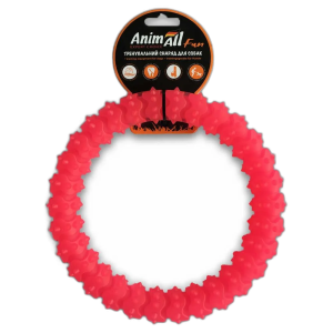 AnimAll Фан 88158 кільце з шипами 20 см коралове AnimAll Фан 88158 кільце з шипами 20 см коралове