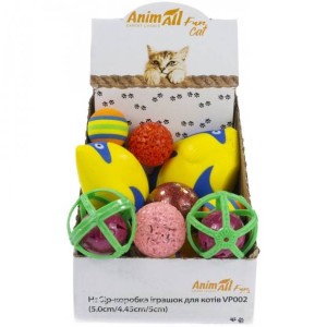 AnimAll Фан VP002 набір-коробка іграшок для котів- 15 од.