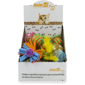 AnimAll Фан VP006 набір-коробка іграшок для котів- 15 од. AnimAll Фан VP006 набір-коробка іграшок для котів- 15 од.