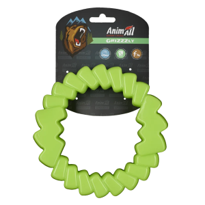 Іграшка для собак AnimAll GrizZzly Мотиваційне кільце з пищалкою зелена 16,5х16,5х4,2 см Іграшка для собак AnimAll GrizZzly Мотиваційне кільце з пищалкою зелена 16,5х16,5х4,2 см