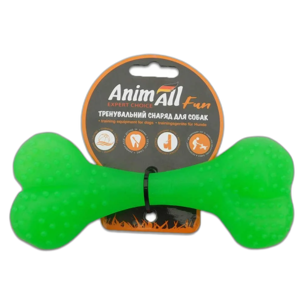 AnimAll Фан 88125 кістка 15 см зелена