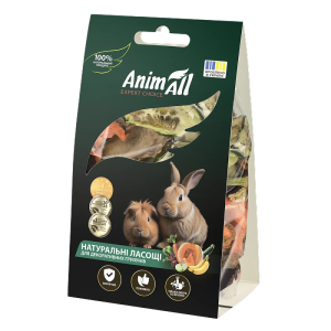 AnimAll Ласощі для гризунів, 50 г. Cушений овочевий мікс з селерою