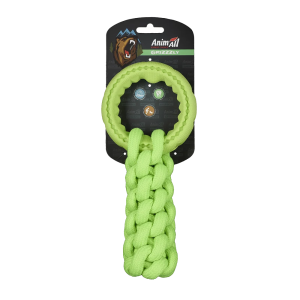 Іграшка для собак AnimAll GrizZzly Кросфіт з кільцем зелена 24х10х6 см Іграшка для собак AnimAll GrizZzly Кросфіт з кільцем зелена 24х10х6 см