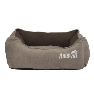 Лежак AnimAll Nena S бежевий 45x35x16 см, шеніл, холлофайбер, для котів та собак Лежак AnimAll Nena S бежевий 45x35x16 см, шеніл, холлофайбер, для котів та собак