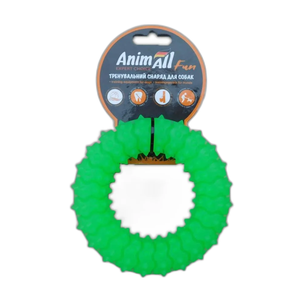 AnimAll Фан 88155 кільце з шипами 12 см зелене