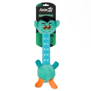 Іграшка для собак AnimAll GrizZzly Монстр м'ятного кольору 40х14х6 см жувальна з гумовими елементами
