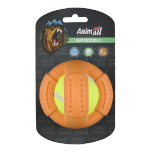 Іграшка для собак AnimAll GrizZzly тенісний м'яч S, помаранчевий, 9,2 см, кросфіт Іграшка для собак AnimAll GrizZzly тенісний м'яч S, помаранчевий, 9,2 см, кросфіт