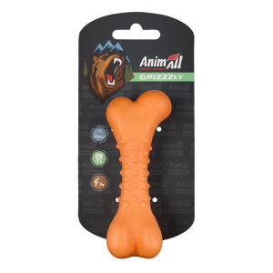 Іграшка для собак AnimAll GrizZzly Кістка шипована помаранчева 11х4,7х4 см Іграшка для собак AnimAll GrizZzly Кістка шипована помаранчева 11х4,7х4 см