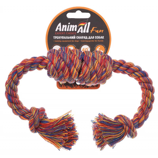 AnimAll Фан канат бочка з двома вузлами 33 см