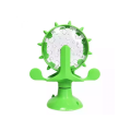 Іграшка-годівниця для котів AnimAll CrazZzy Колесо Фортуни жовта, блакитна, зелена 16 см