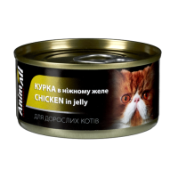АнімАлл вологий корм для котів Курка в ніжному желе 85г АнімАлл вологий корм для котів Курка в ніжному желе 85г
