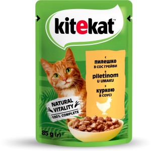 KITEKAT пауч з Куркою в соусі 28*85г KITEKAT пауч з Куркою в соусі 28*85г