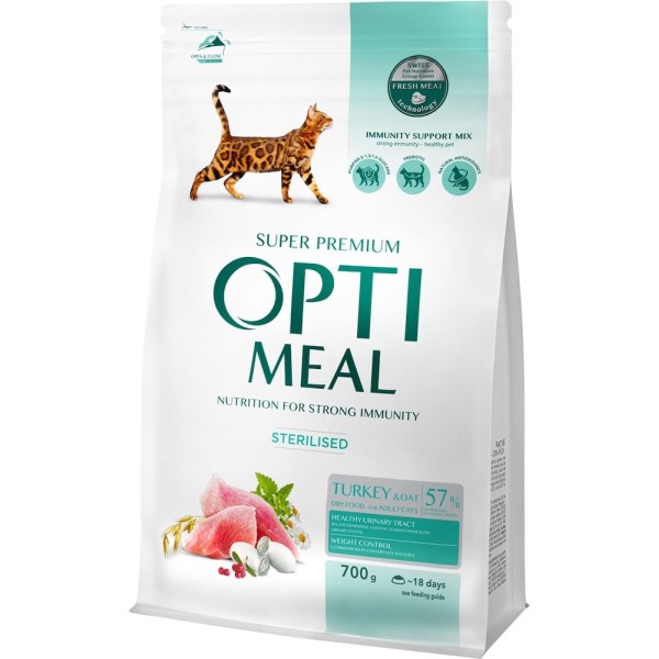 Opt Пакет кот. стерил. індичка-овес 8х0.7кг