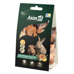 AnimAll Ласощі для гризунів, 50 г. Cушений овочевий мікс з цукіні