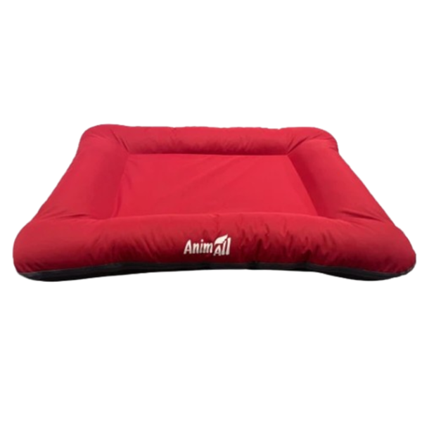 Лежак AnimAll Super Max M червоний (80x65 см) з водонепроникного поліестеру з гіпоалергенним наповнювачем