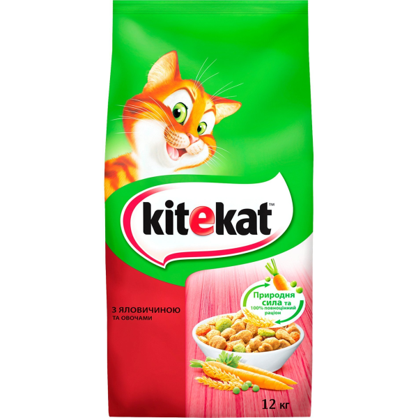 KITEKAT яловичина з овочами 12кг