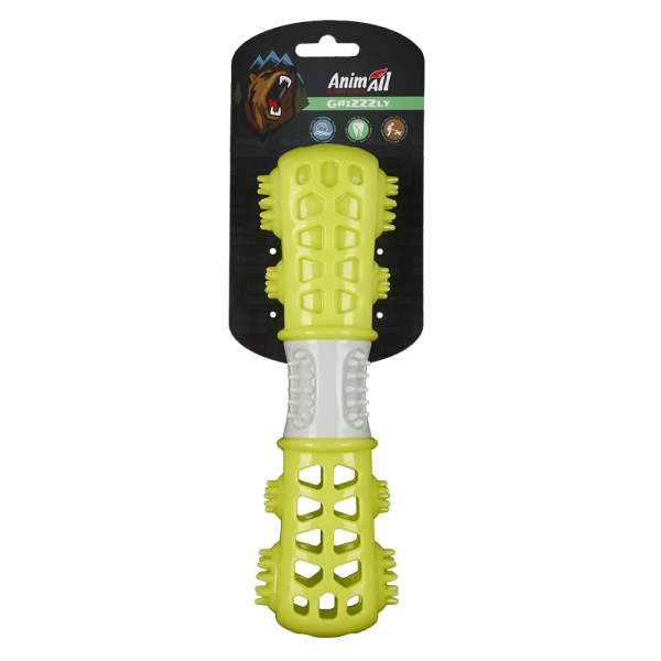 Іграшка для собак AnimAll GrizZzly Мультикістка зелена M 24,4х7,3х5,1 см TPR